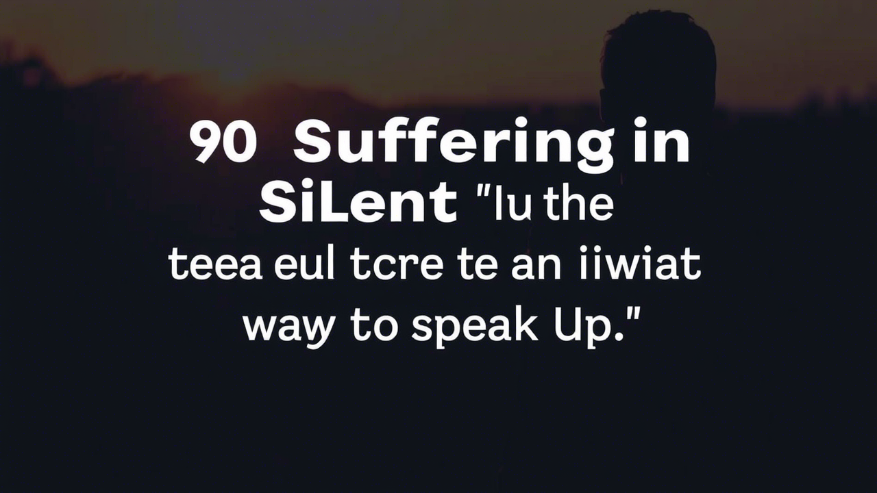 90 Suffering in Silence Quotes,